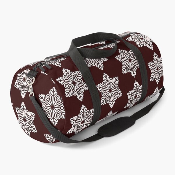 Item preview, Minimalist Winter Snowflake Dark Maroon Seamless Pattern Art designed and sold by ​Jyoti Digital Artist.