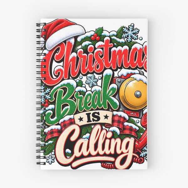 Item preview, Christmas Break Is Calling Teacher School Bell Winter Break designed and sold by 198tees.