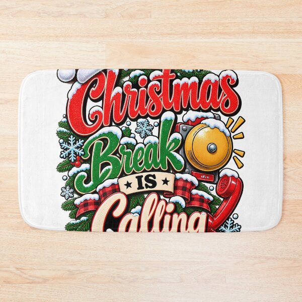 Item preview, Christmas Break Is Calling Teacher School Bell Winter Break designed and sold by 198tees.