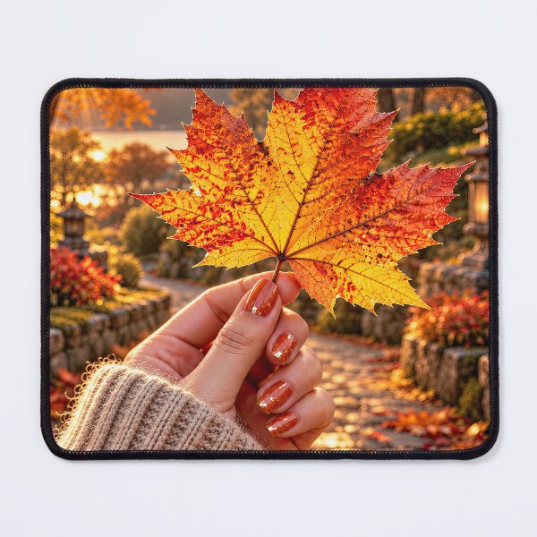 Item preview, Golden Autumn Leaf at Sunset designed and sold by dreamybyana.