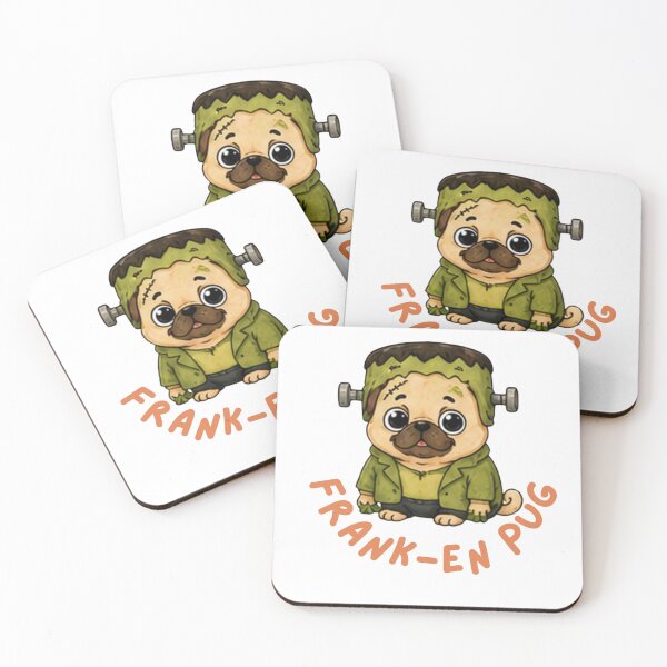 Item preview, Pug in a Halloween costume -Frankenstein  designed and sold by Bud the Pug & Friends .