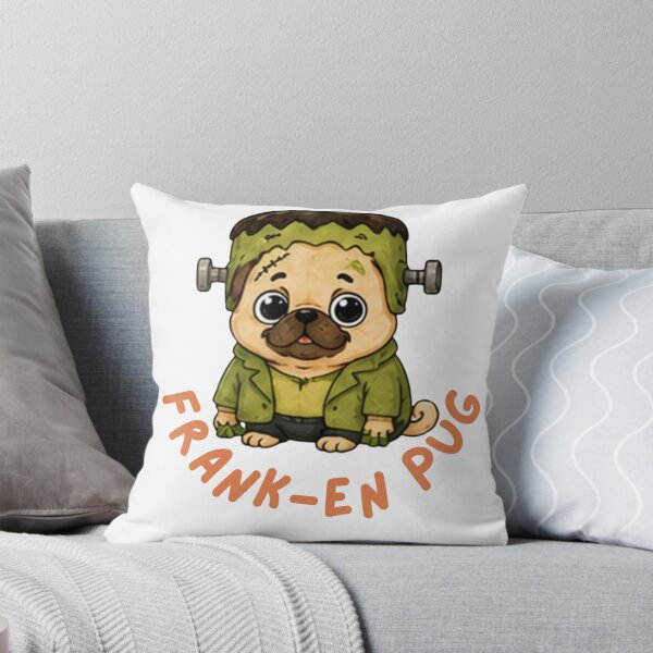 Item preview, Pug in a Halloween costume -Frankenstein  designed and sold by Bud the Pug & Friends .