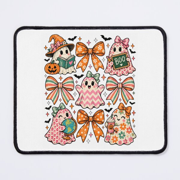 Item preview, Cute Halloween Ghosts with Bows designed and sold by ROUX-ART.