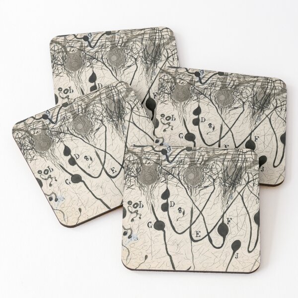 Item preview, Purkinje Neuron Axons in the Cerebellum — Santiago Ramón y Cajal designed and sold by Jpsmyth.