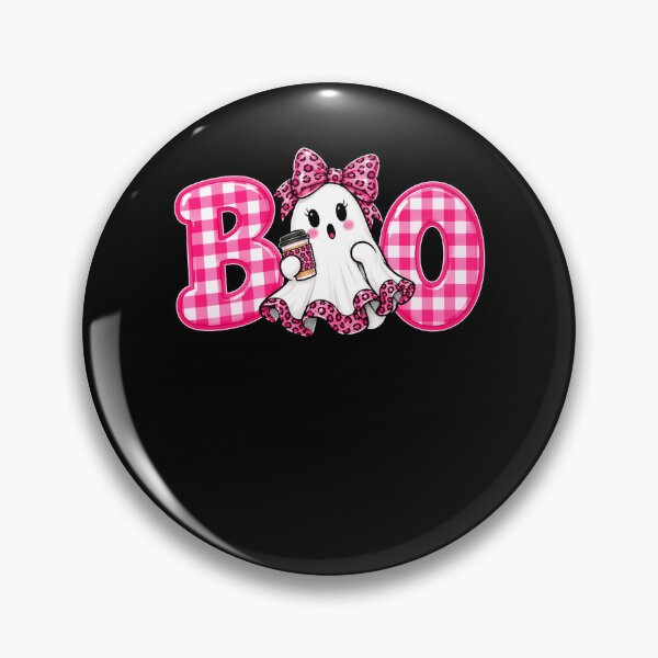 Item preview, Pink BO Ghost with Coffee and Leopard Bow designed and sold by ROUX-ART.
