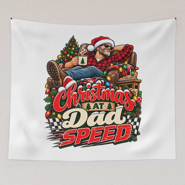 Item preview, Christmas At Dad Speed Funny Recliner Dad Christmas Humor designed and sold by 198tees.