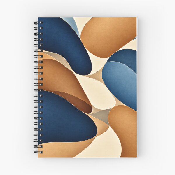 Item preview, Navy & Camel Abstract Organic Pattern – Luxury Home Decor designed and sold by Swanny's Custom T-shirt and Gift Designs.