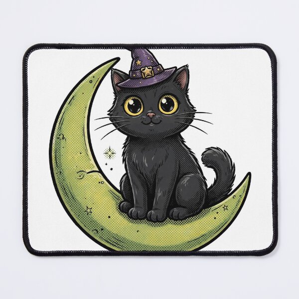 Item preview, Black Cat Bold Comic Inks Sticker - Halloween designed and sold by Lesley D.
