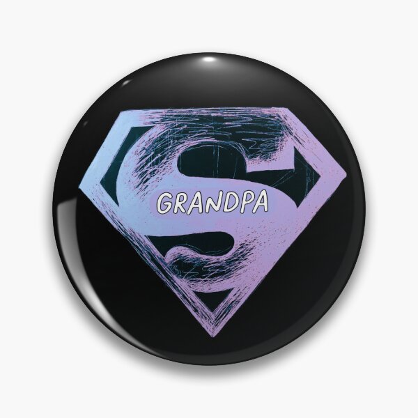 Item preview, Super Grandpa, scratchboard art, human made meme designed and sold by GiSilver.