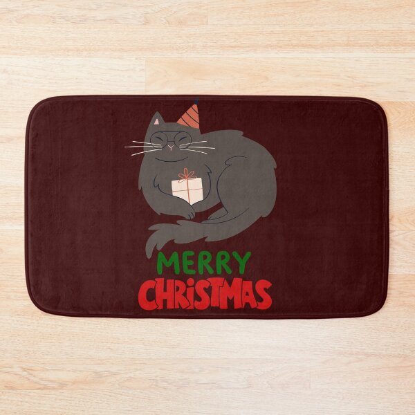 Item preview, Cute Persian Cat Merry Christmas Holiday Art designed and sold by stormk10.