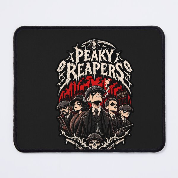 Item preview, Peaky Reapers – Dark Gangster Metal Cartoon designed and sold by MetalSatyrShop.