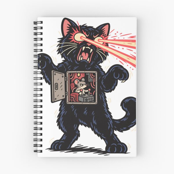 Item preview, Robot Cat Controlled by Mouse Laser Eyes Funny T-Shirt Design designed and sold by KIDEnia.