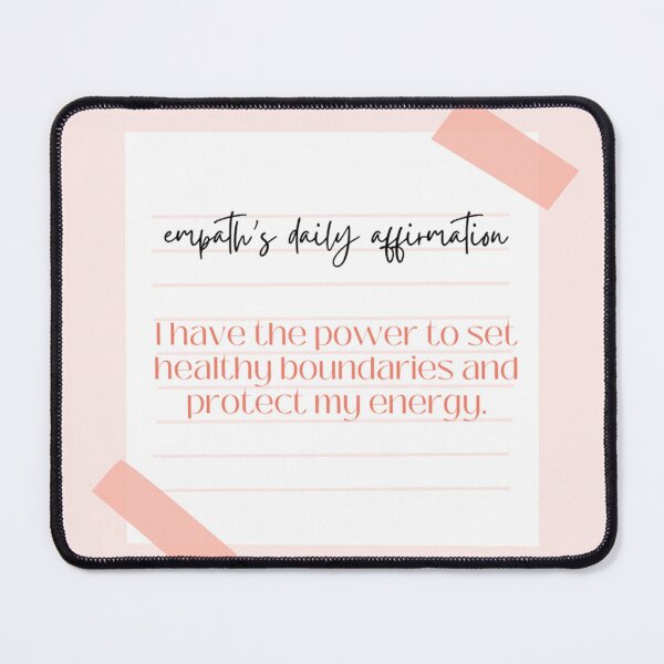 Item preview, Affirmation - setting boundaries designed and sold by GenuineEmpath.com.
