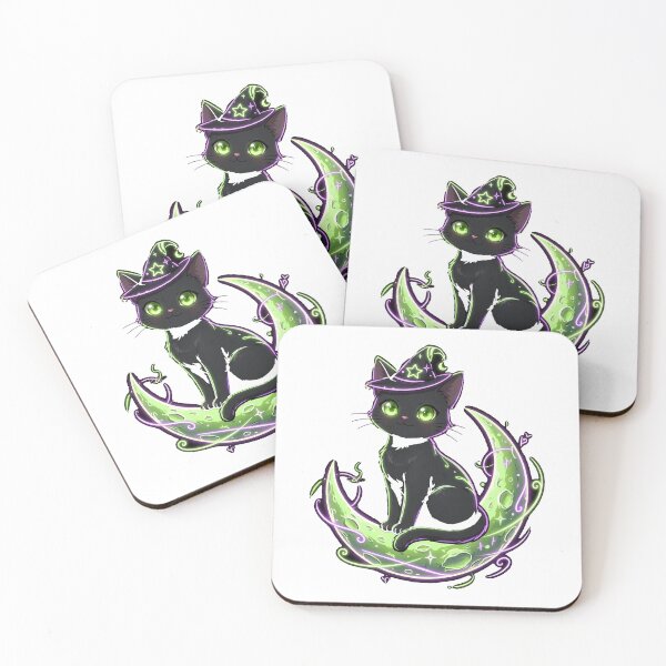 Item preview, Black Cat Neon Glow Sticker - Halloween designed and sold by Lesley D.