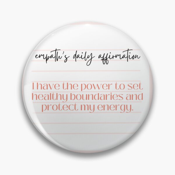 Item preview, Affirmation - setting boundaries designed and sold by GenuineEmpath.com.