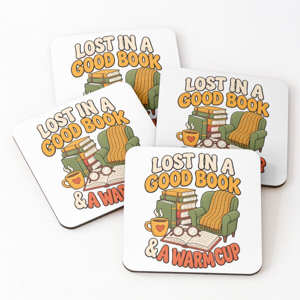 Item preview, Lost In A Good Book And A Warm Cup Cozy Book Lover Reading  designed and sold by BellabdO.
