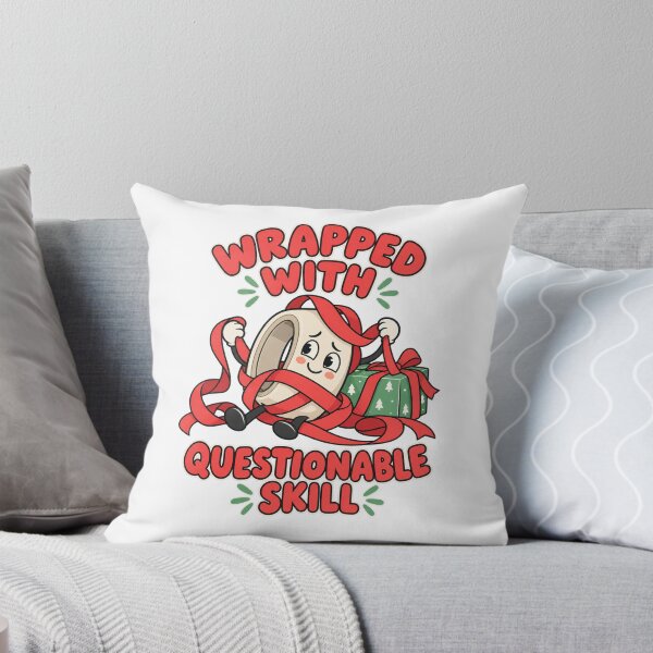Item preview, Wrapped With Questionable Skill Christmas Humor designed and sold by epic-phrases.