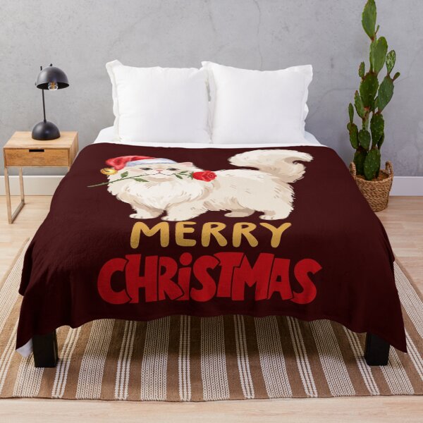 Item preview, Cute Persian Cat Merry Christmas Holiday Art designed and sold by stormk10.