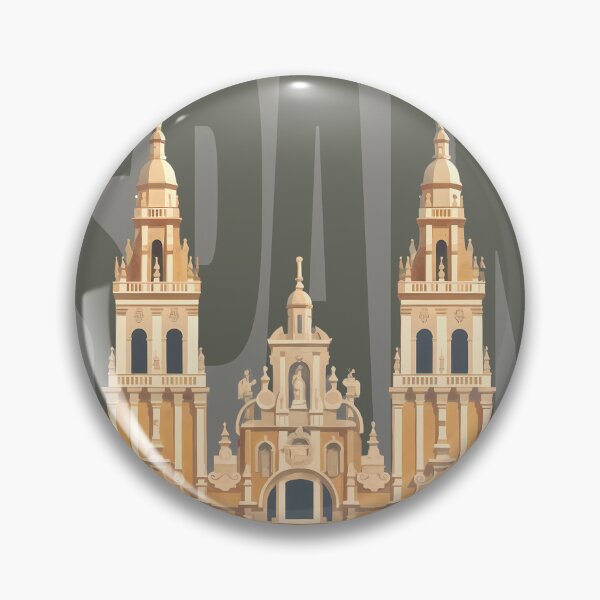 Item preview, Minimalist Santiago Cathedral designed and sold by JacksoonLester.