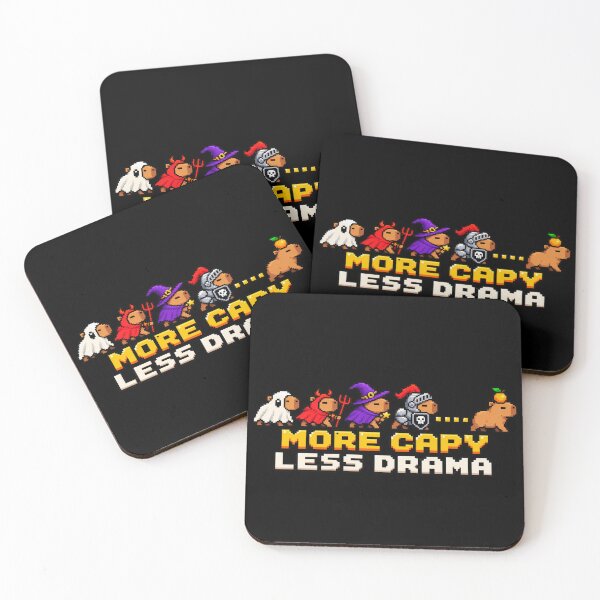 Item preview, More Capy Less Drama: Pixel Art Capybara Retro Gamer Design designed and sold by CircinusStore.
