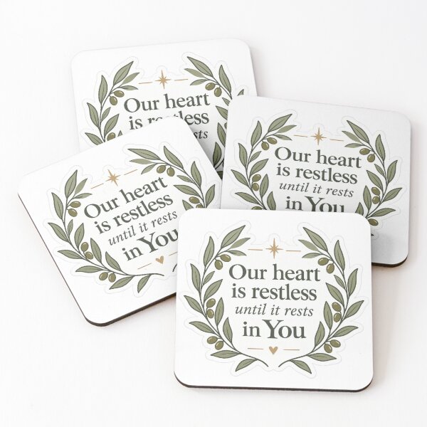 Item preview, Our Heart Is Restless Until It Rests In You designed and sold by QCena.