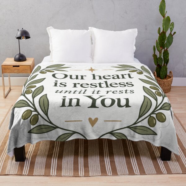 Item preview, Our Heart Is Restless Until It Rests In You designed and sold by QCena.