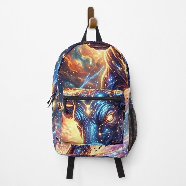 Item preview, Taurus Zodiac Sign - Bull Charging Through a Starry Galaxy designed and sold by Lucid Dream Pixel.
