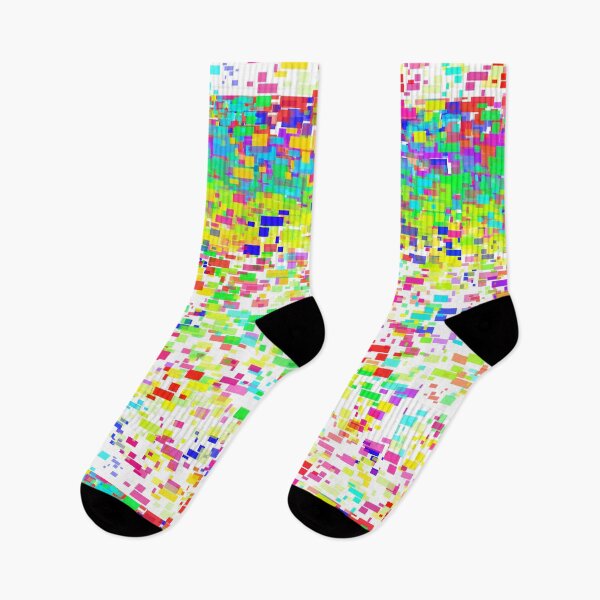 Item preview, Colorful confetti – vibrant abstract pixel pattern designed and sold by Nicole Bleck.