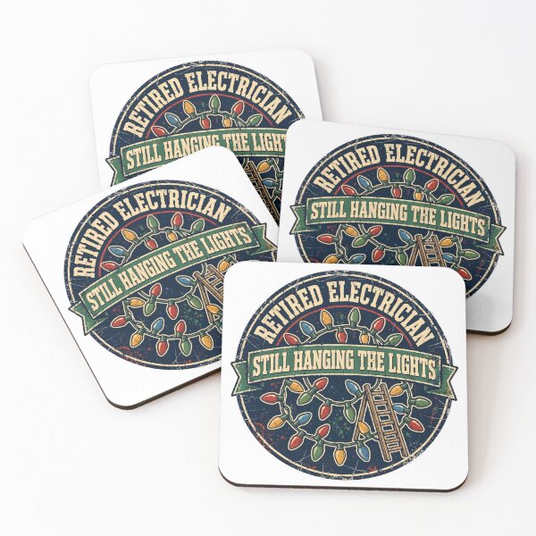 Item preview, Retired Electrician Still Hanging The Lights Shirt - Funny Christmas Badge Tee designed and sold by KERK Art and Design.