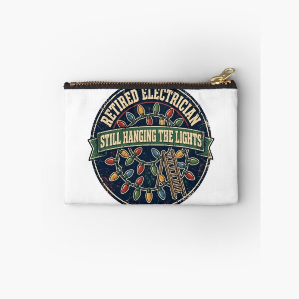 Item preview, Retired Electrician Still Hanging The Lights Shirt - Funny Christmas Badge Tee designed and sold by KERK Art and Design.