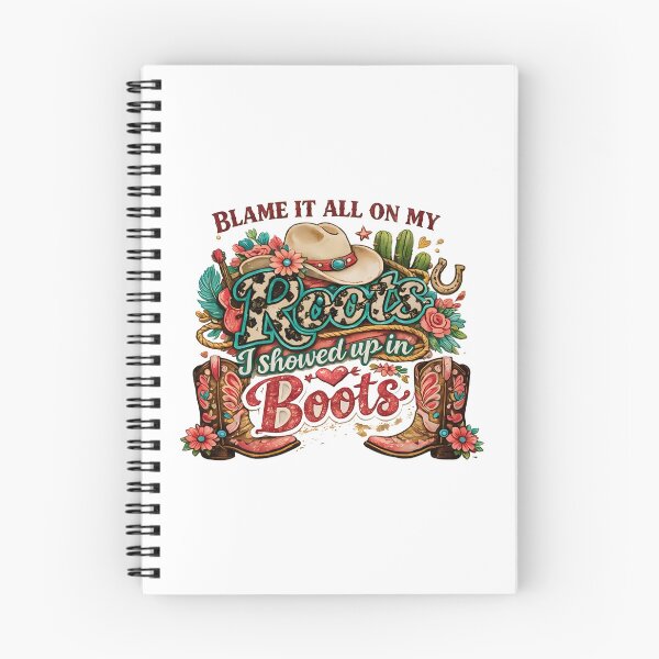 Item preview, Blame It All On My Roots - Cowboy Boot - Country Music   designed and sold by IdrisTalbot.