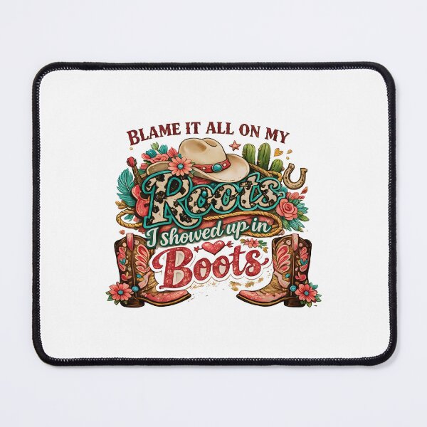 Item preview, Blame It All On My Roots - Cowboy Boot - Country Music designed and sold by IdrisTalbot.