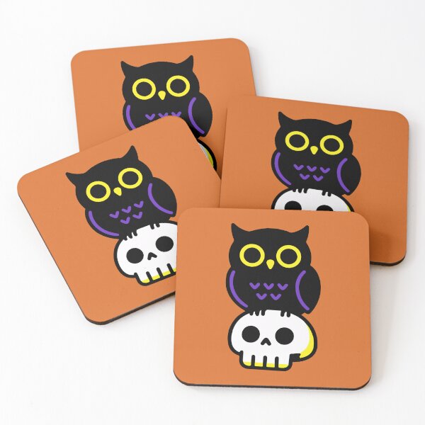 Item preview, Gothic Halloween Owl & Skull | Cute Spooky Design designed and sold by The High Hippo.