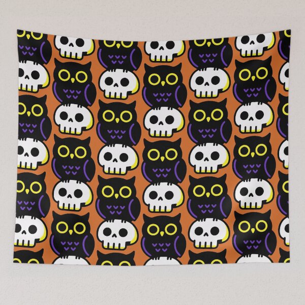 Item preview, Gothic Halloween Owl & Skull | Cute Spooky Design designed and sold by The High Hippo.
