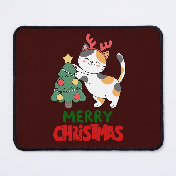 Item preview, Cute Persian Cat Merry Christmas Holiday Art designed and sold by stormk10.