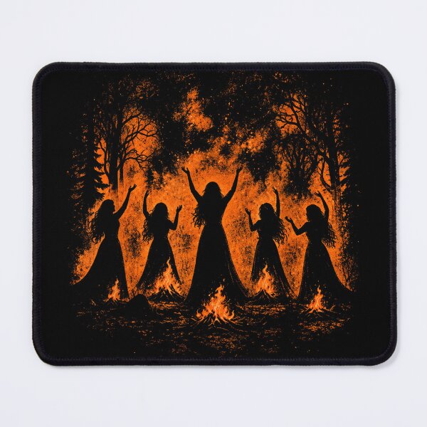 Item preview, Witch Coven Dancing Around Forest Bonfires designed and sold by NoeValdric.