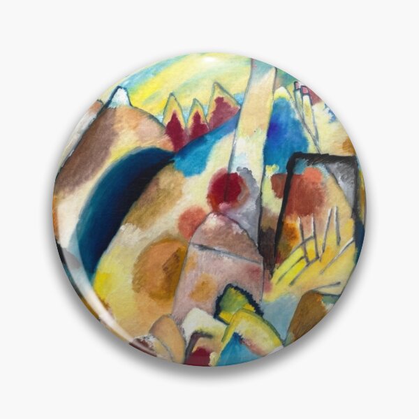 Item preview, Landscape with Red Spots, No. 2 by Kandinsky, colorful abstract composition designed and sold by Shoupay.