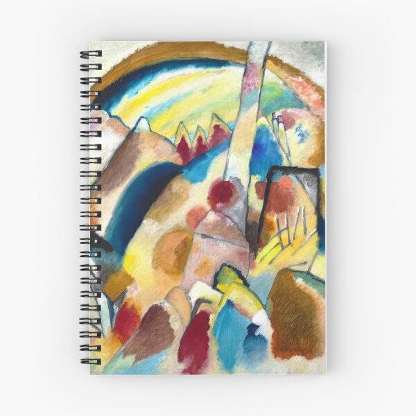 Item preview, Landscape with Red Spots, No. 2 by Kandinsky, colorful abstract composition designed and sold by Shoupay.