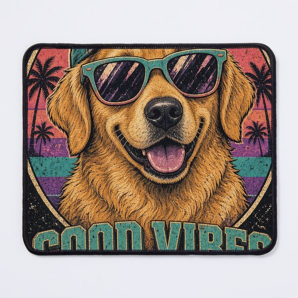 Item preview, Retro Dog Good Vibes Only 90s designed and sold by MFMart.