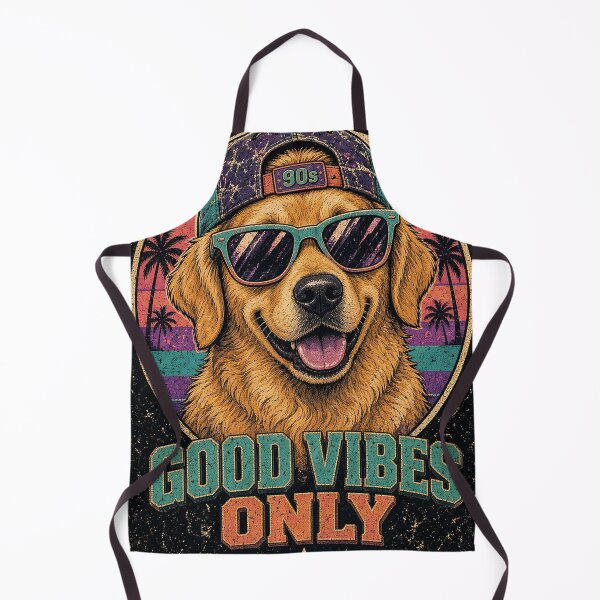 Item preview, Retro Dog Good Vibes Only 90s designed and sold by MFMart.