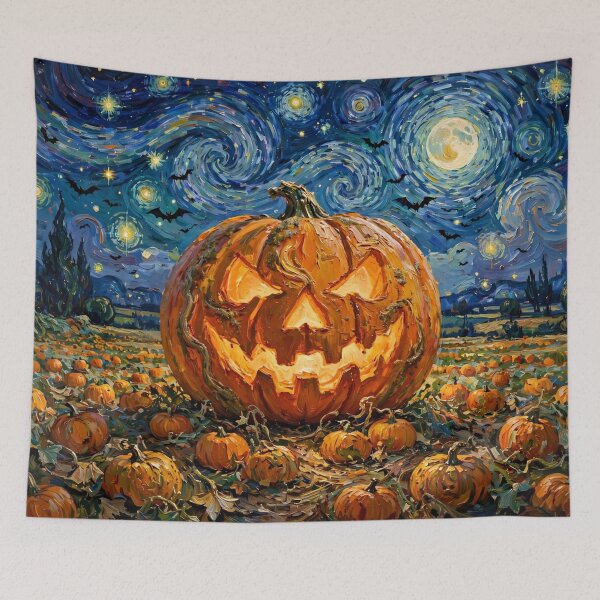 Item preview, Giant Jack-O’-Lantern under Starry Night Sky designed and sold by Late Theory.