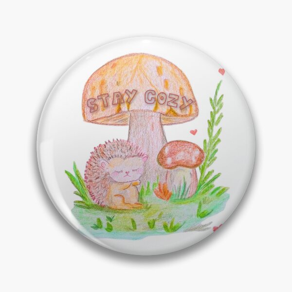 Item preview, Copy of Sweet Hedgehog & Mushrooms – Cozy Autumn & Forest Illustration designed and sold by alilu-art .