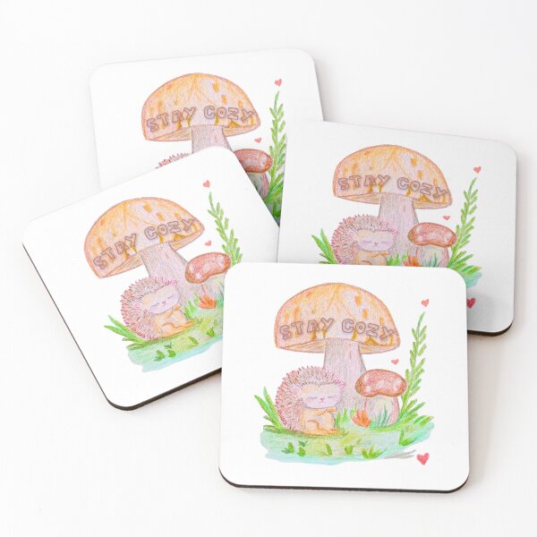 Item preview, Copy of Sweet Hedgehog & Mushrooms – Cozy Autumn & Forest Illustration designed and sold by alilu-art .