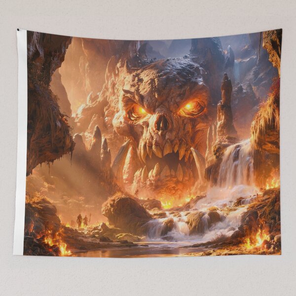 Item preview, Skull Caverns - Epic Dark Fantasy art designed and sold by Delerat7.