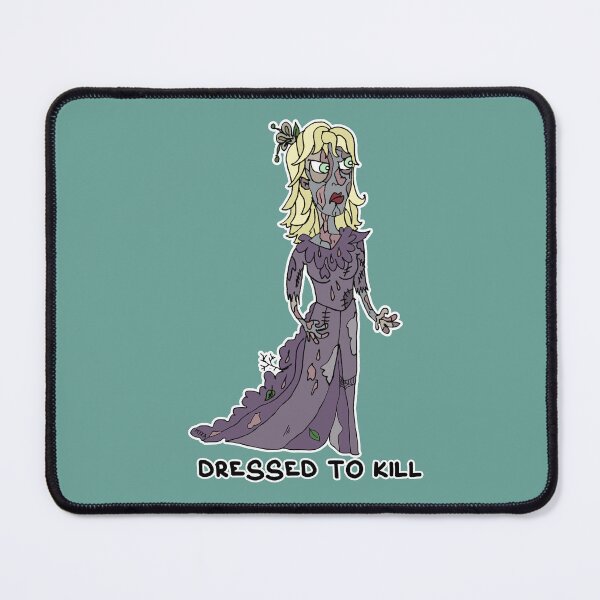 Item preview, Dressed To Kill Sticker | Funny Zombie Fashion Dark Humor designed and sold by MyxaART.