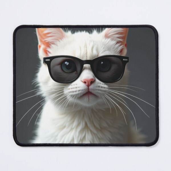 Item preview, Cool White Kitten in Sunglasses designed and sold by VFXguy.