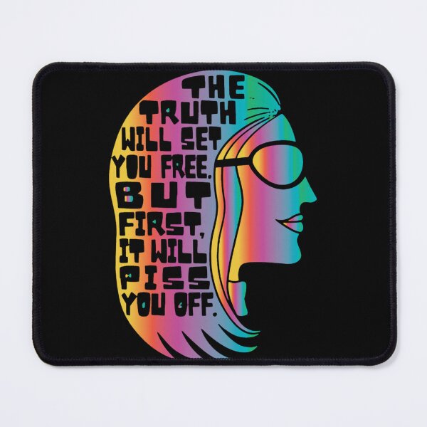 Item preview, Gloria Steinem Truth Quote Rainbow Pop Art designed and sold by kurisawaart.