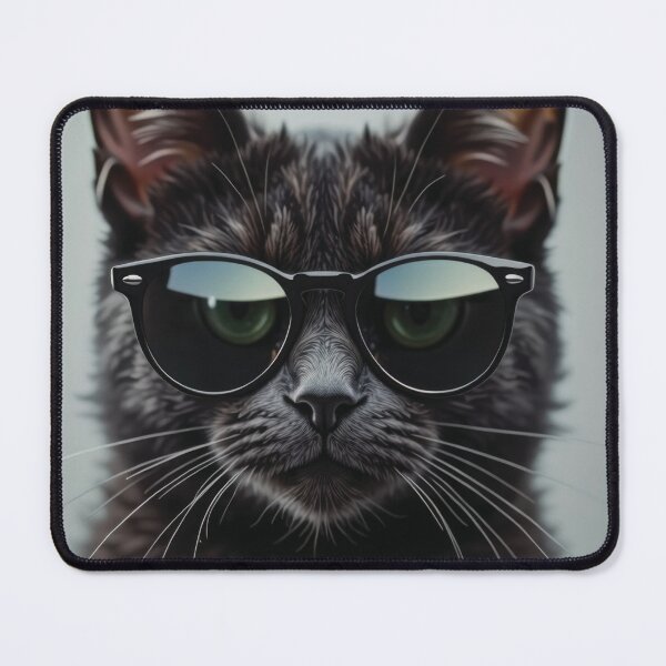 Item preview, Cool Black Cat in Sunglasses designed and sold by VFXguy.