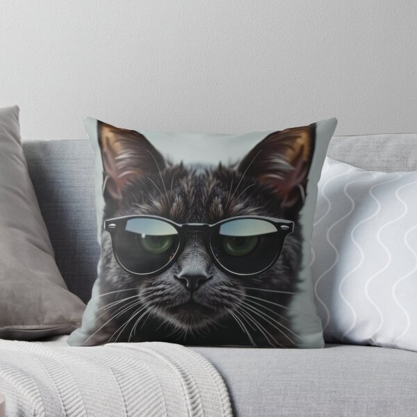 Item preview, Cool Black Cat in Sunglasses designed and sold by VFXguy.