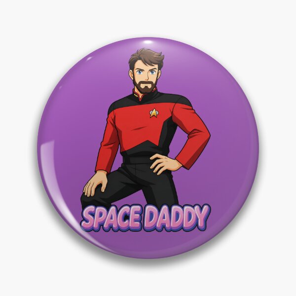 Item preview, Space Daddy Riker designed and sold by LootLogic.